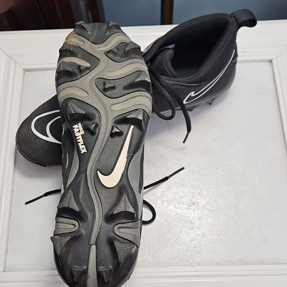 Nike Men\'s Alpha 3 Menace Black Football Cleats Size 10 main image 5